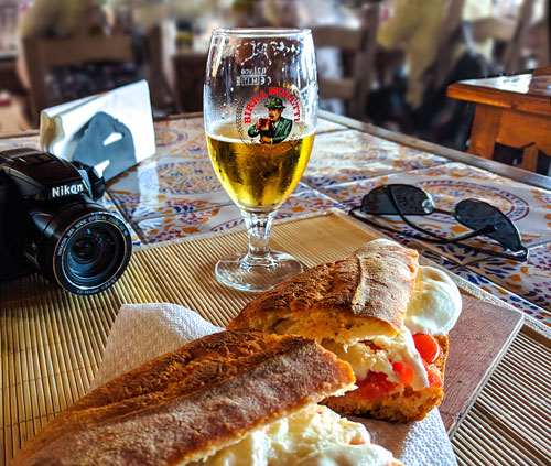 Beer bread and camera